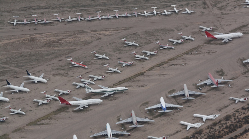Illustration for article titled The World's Most Bizarre Aircraft Graveyards